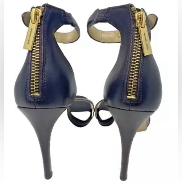 Michael Kors Women's Hamilton Chain Ankle-Strap Dress Sandals 6 Brown - Picture 4 of 10